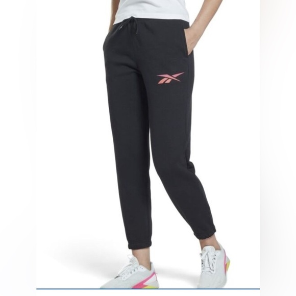 Reebok Black Jogger Pants - Picture 1 of 7